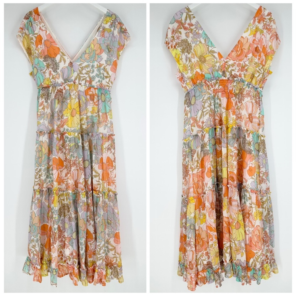 Anthropologie Ethereal Floral Maxi Dress